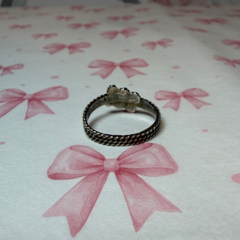 Vintage Rope Chain Ring - sterling silver - Picture 3 of 3